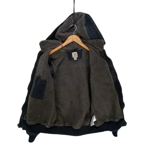 Carhartt Wildwood Jacket Sherpa Lined Womens Large 100815-001 Black - Picture 3 of 14